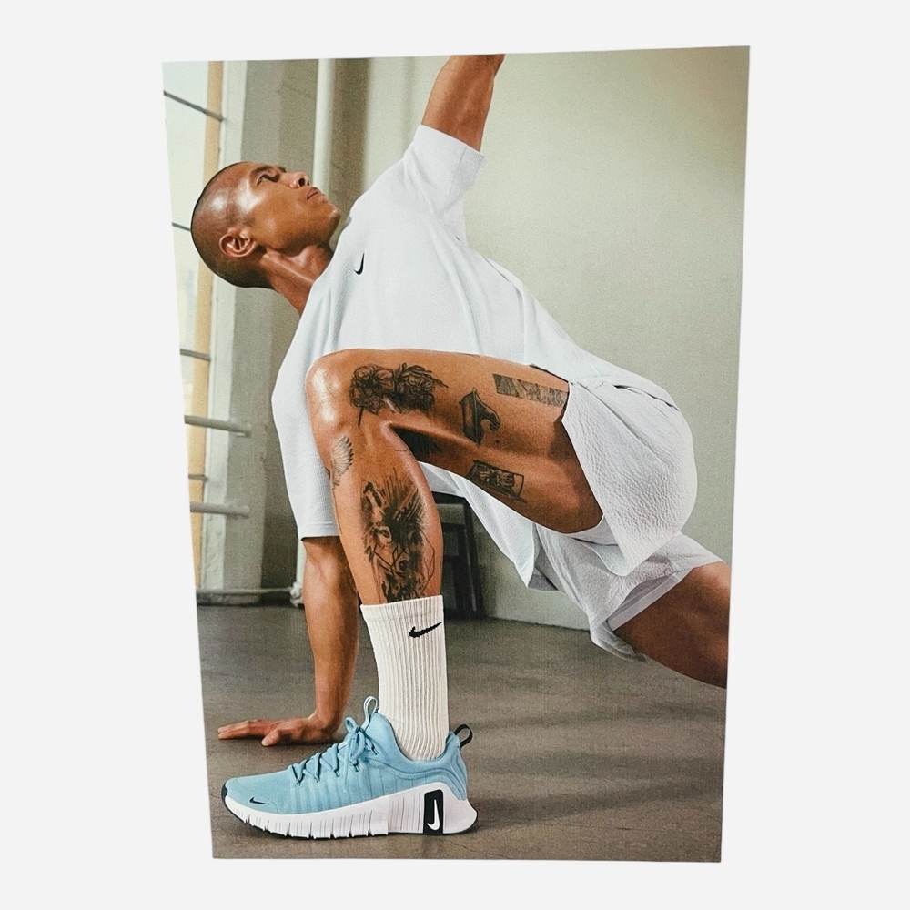 Nike Multicolored Promo Poster 18.5"x12.5" Athletic Stretch Ad Fitness Gym Sign
